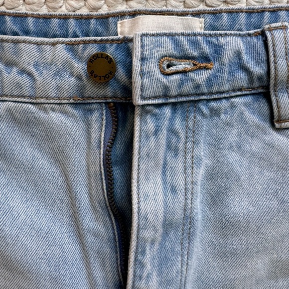 Rollas Light Wash Cuffed Jean - Picture 5 of 6